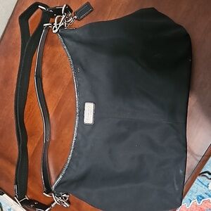 COACH black bag,nylon,great used condition.